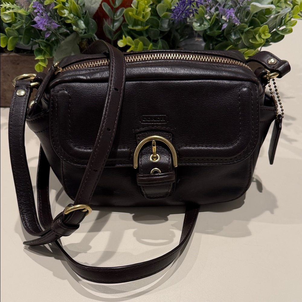 Vintage COACH Campbell Leather Camera Crossbody Bag - Picture 5 of 15